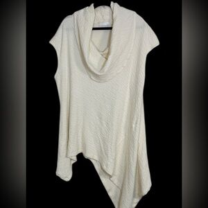 Bryn Walker Draped Cowl Neck Asymmetric cotton blend size Large tunic